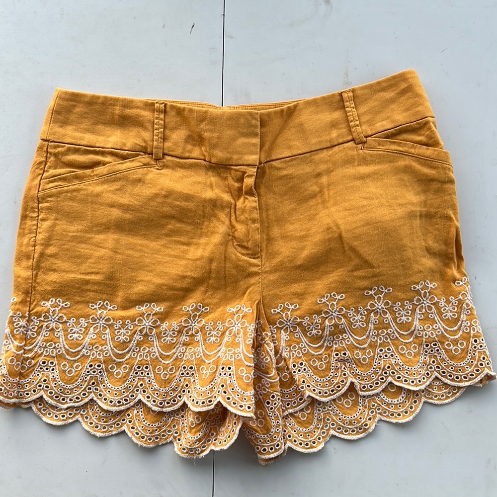 Yellow loft shorts